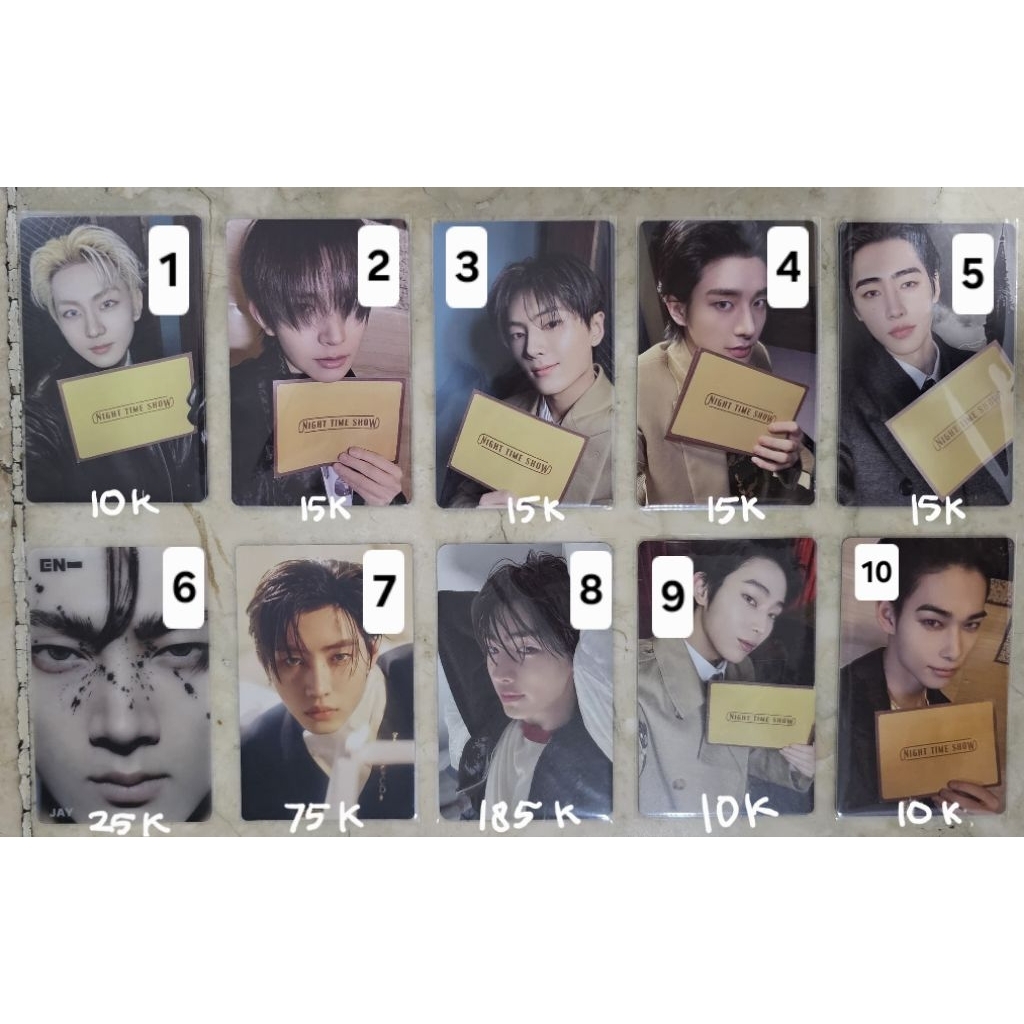 PC photocard official enhypen jungwon heeseung jay jake sunghoon ni-ki desire unleash daydream pob w