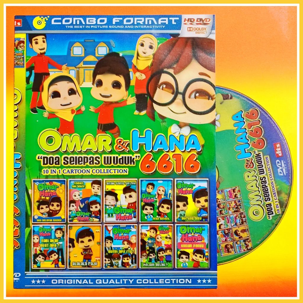 Kaset Film DVD Kartun anak OMAR dan HANA Terbaru.
