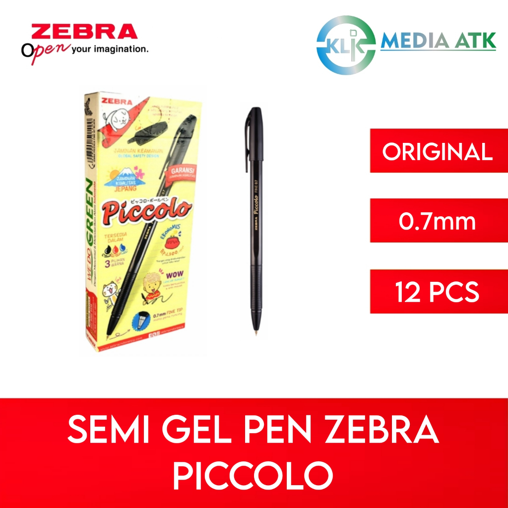

Pen Zebra Piccolo 0.7 Semi Gel - 12 Pcs