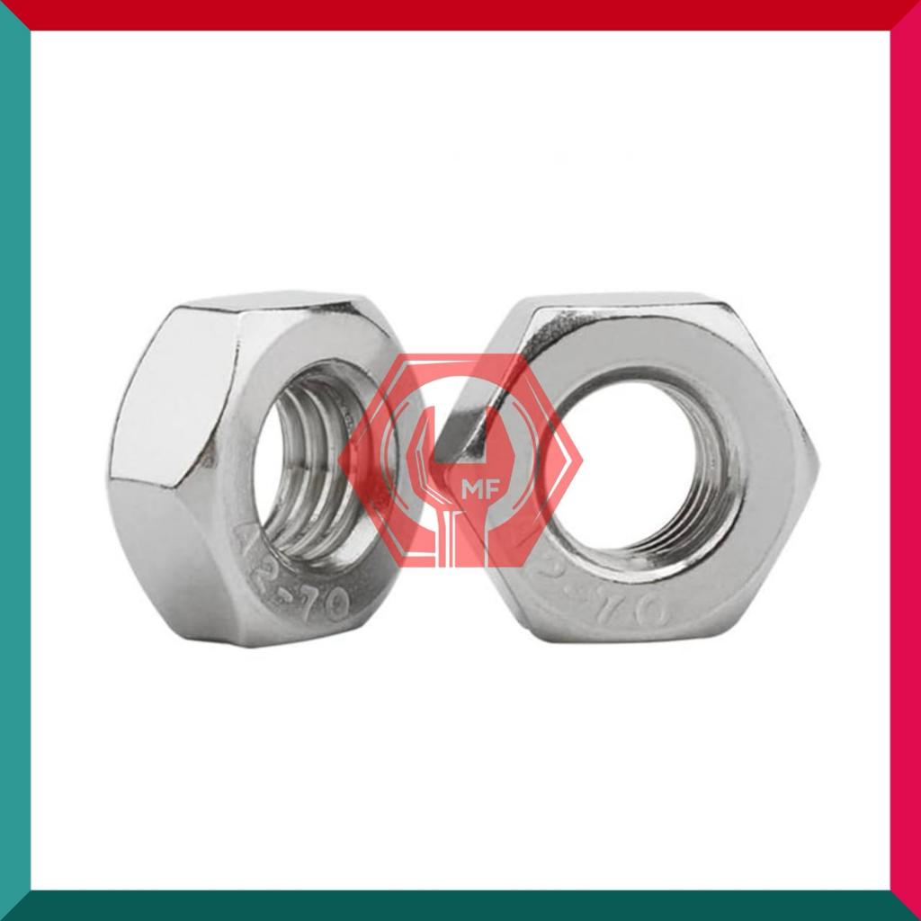Mur M10 P1.25 Drat Halus Stainless Steel 304