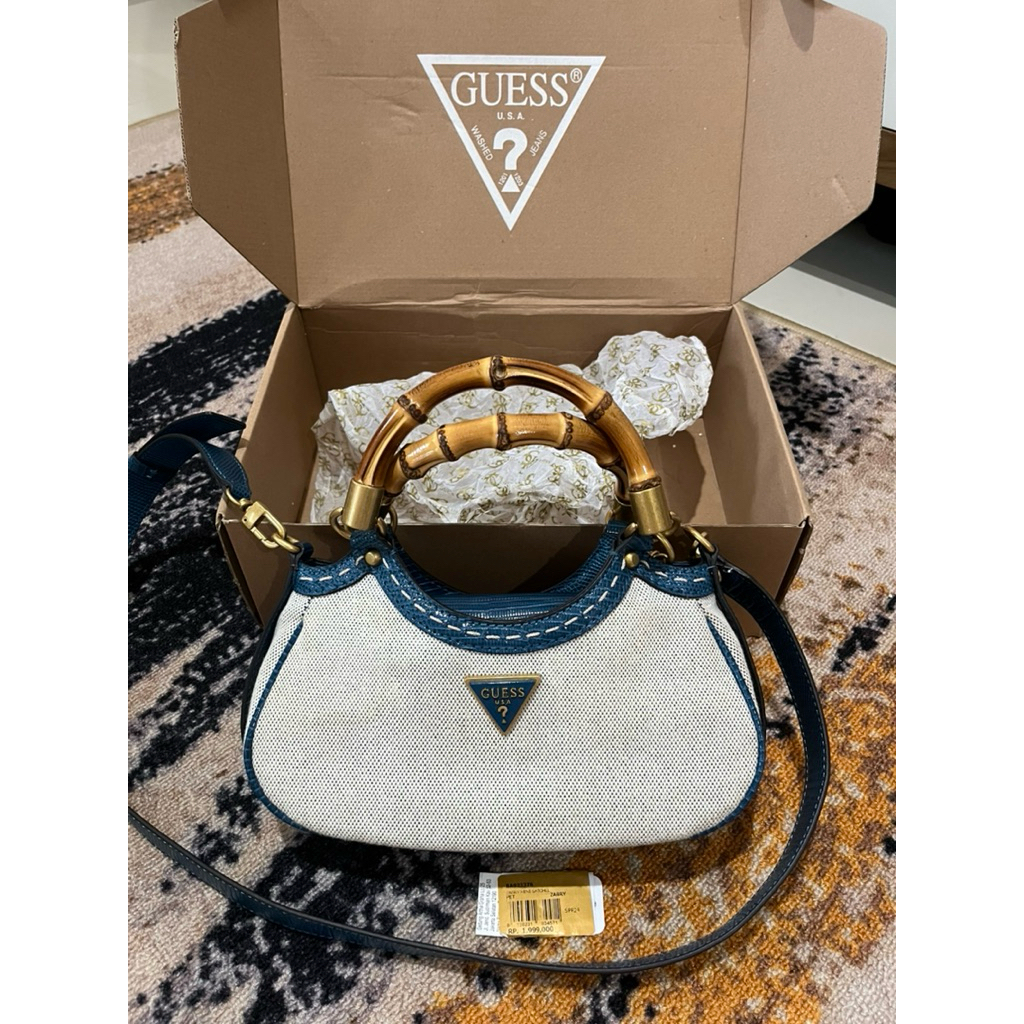 preloved guess zabry mini satchel