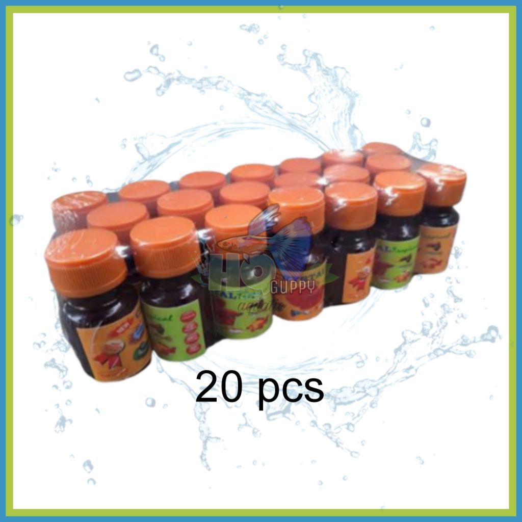 pelet crystal cupang 30g 20pcs pelet cupang guppy molly dll
