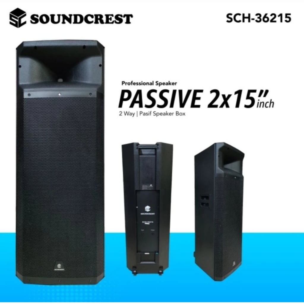 Speaker Pasif - Speaker 2x15' - Spiker Pasif Double 15 inch 350W SOUNDCREST SCH-36215