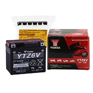 AKI 6V  SCOOPY, NMAX NEW, VARIO 125,VARIO 150, VARIO 160  YUASA