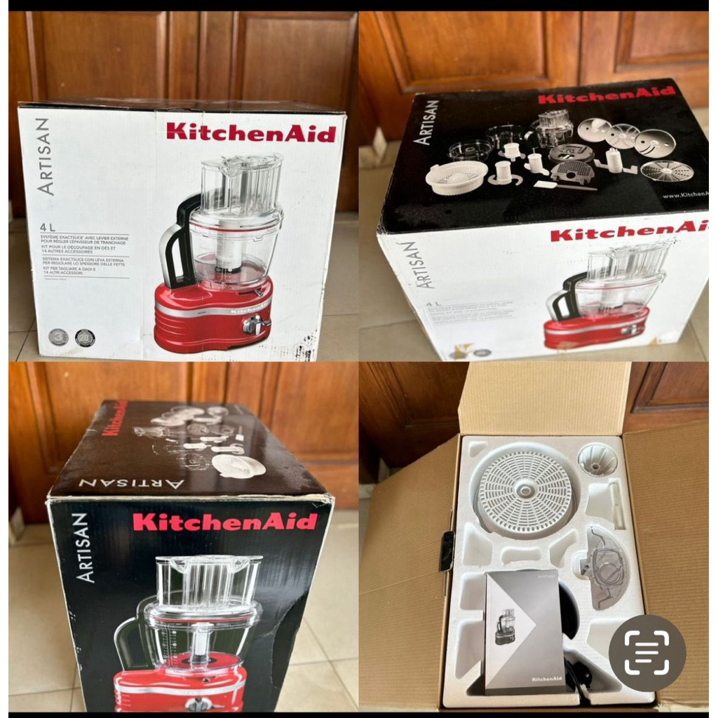 New kitchenaid Artisan 4L food Processor red