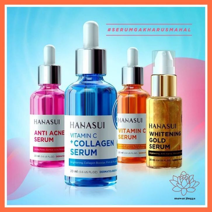 HANASUI SERUM GOLD//HANASUI SERUM VIT C COLAGEN BIRU//HANASUI SERUM VIT C ORANGE//HANASUI SERUM ACNE
