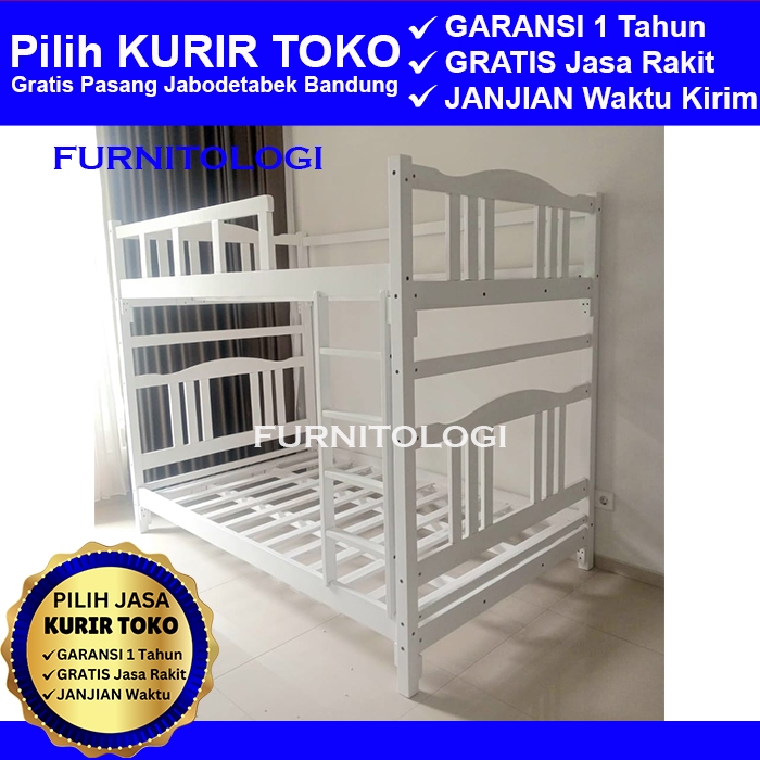Ranjang Susun 2 uk 120x200 Tempat Tidur Tingkat Ranjang Tingkat Kayu Bunkbed
