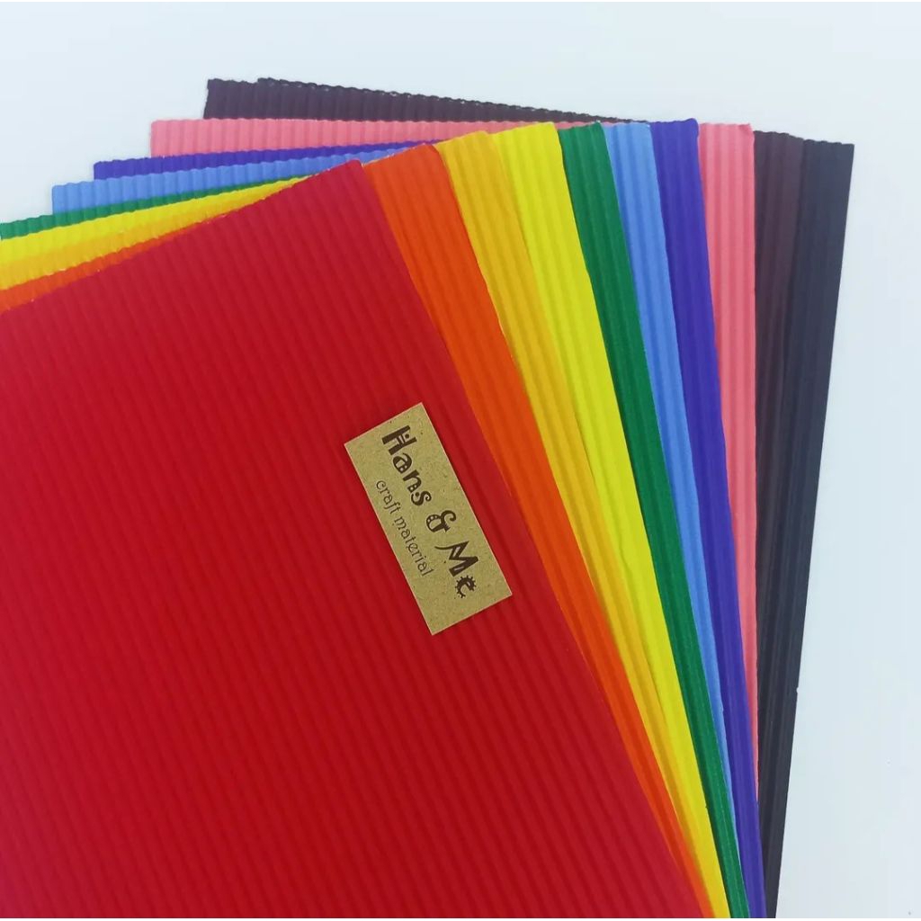 

Kertas Gelombang Prakarya Kerajinan Tangan (per set)