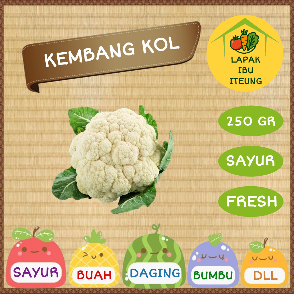 

KEMBANG KOL INSTAN BANDUNG 1/4KG 250GR SEGAR FRESH SAYUR SAYURAN PASAR