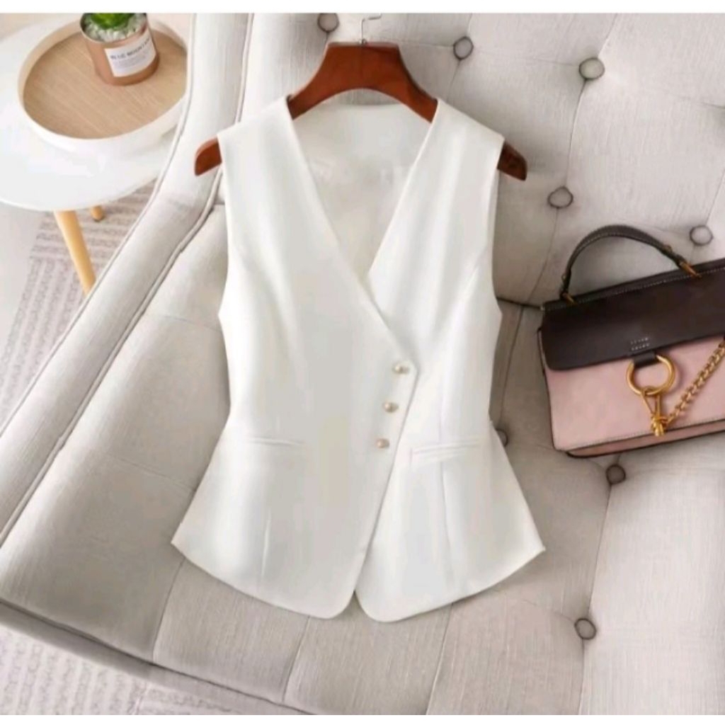 Vest Rompi Wanita Kancing Tiga /VestWanita