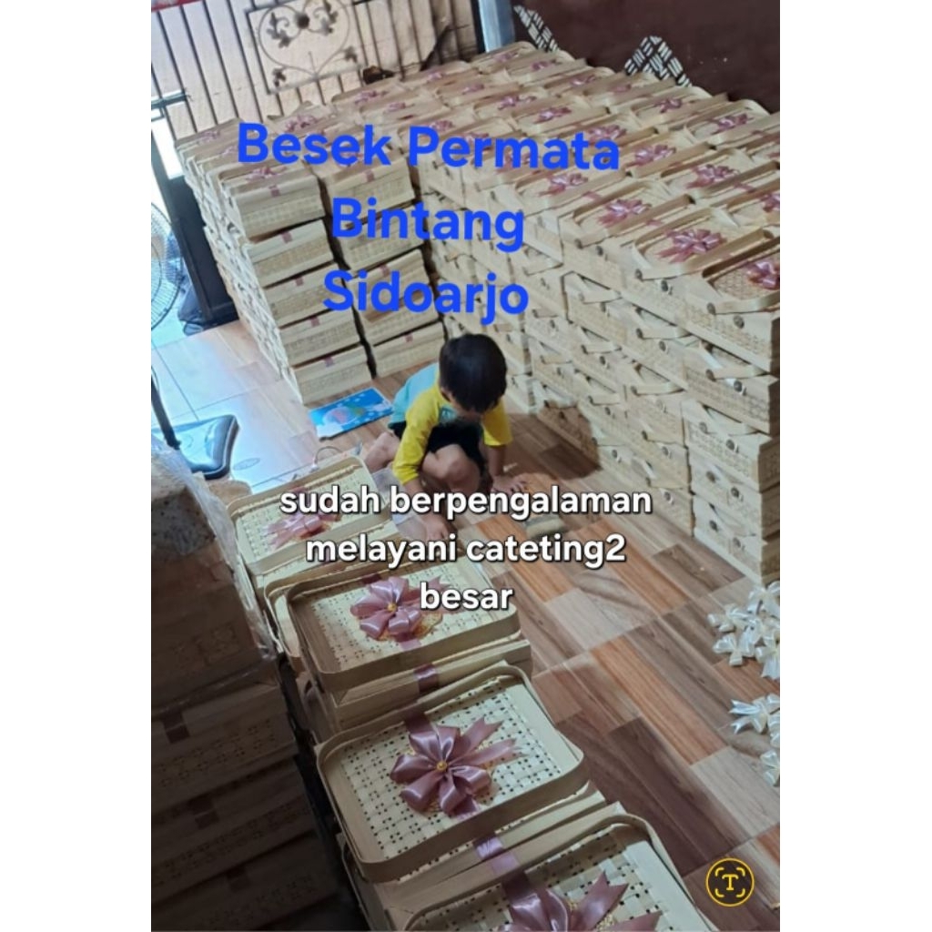 Box Bambu/Rantang Bambu/Rantang Besek/Hampers Bambu