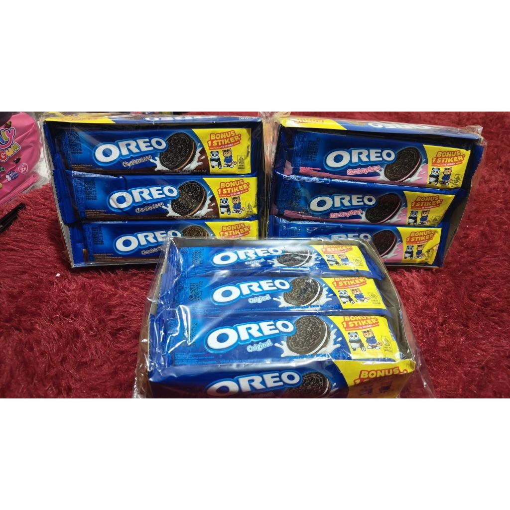

OREO VANILA COKLAT STRAWBERRY ISI 12PCS