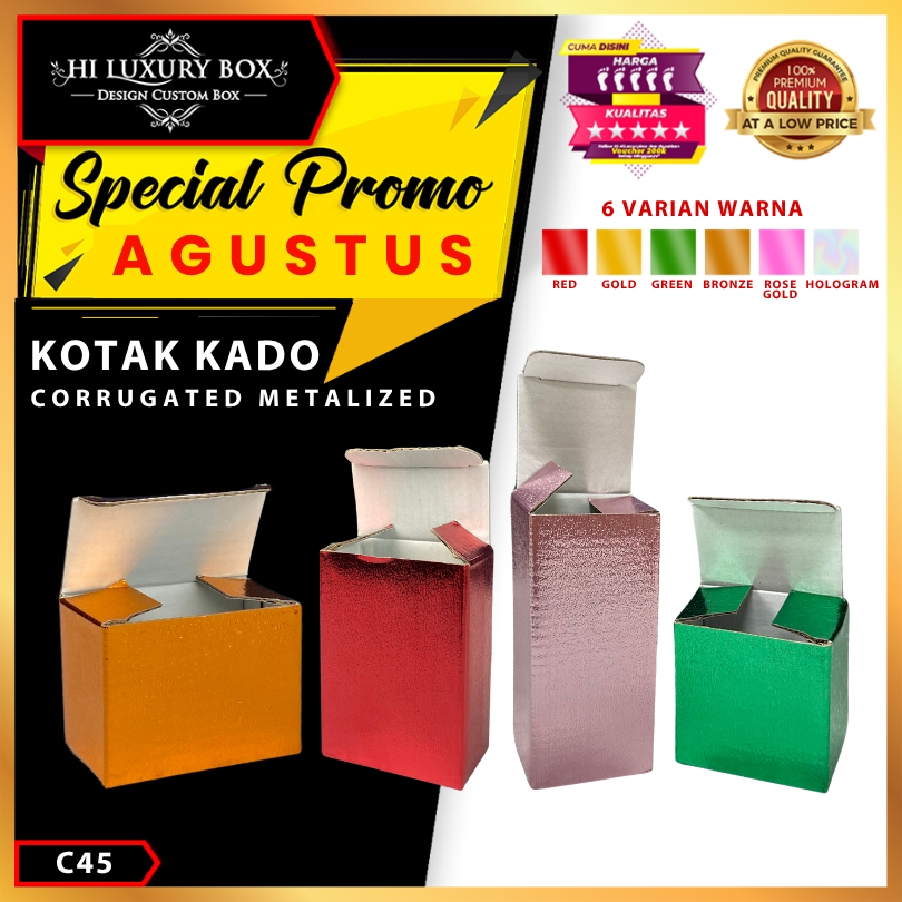 

Kotak Souvenir Hologram - Box Packaging Kecil - Dus Hadiah Kado - C45