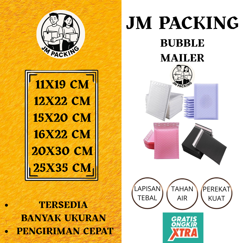 

JM Bubble mailer / Amplop Bubble - Bubble Bag