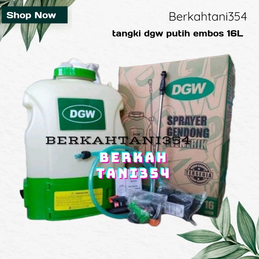 Tangki cas dgw putih embos 16liter tangki cas Tangki elektrik 16L dgw 16liter alat semprot hama tang