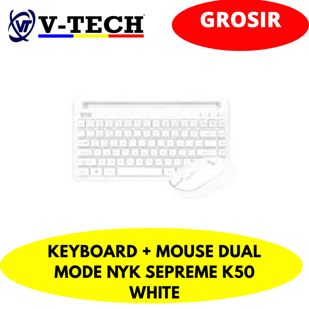 KEYBOARD + MOUSE DUAL MODE NYK SEPREME K50 WHITE