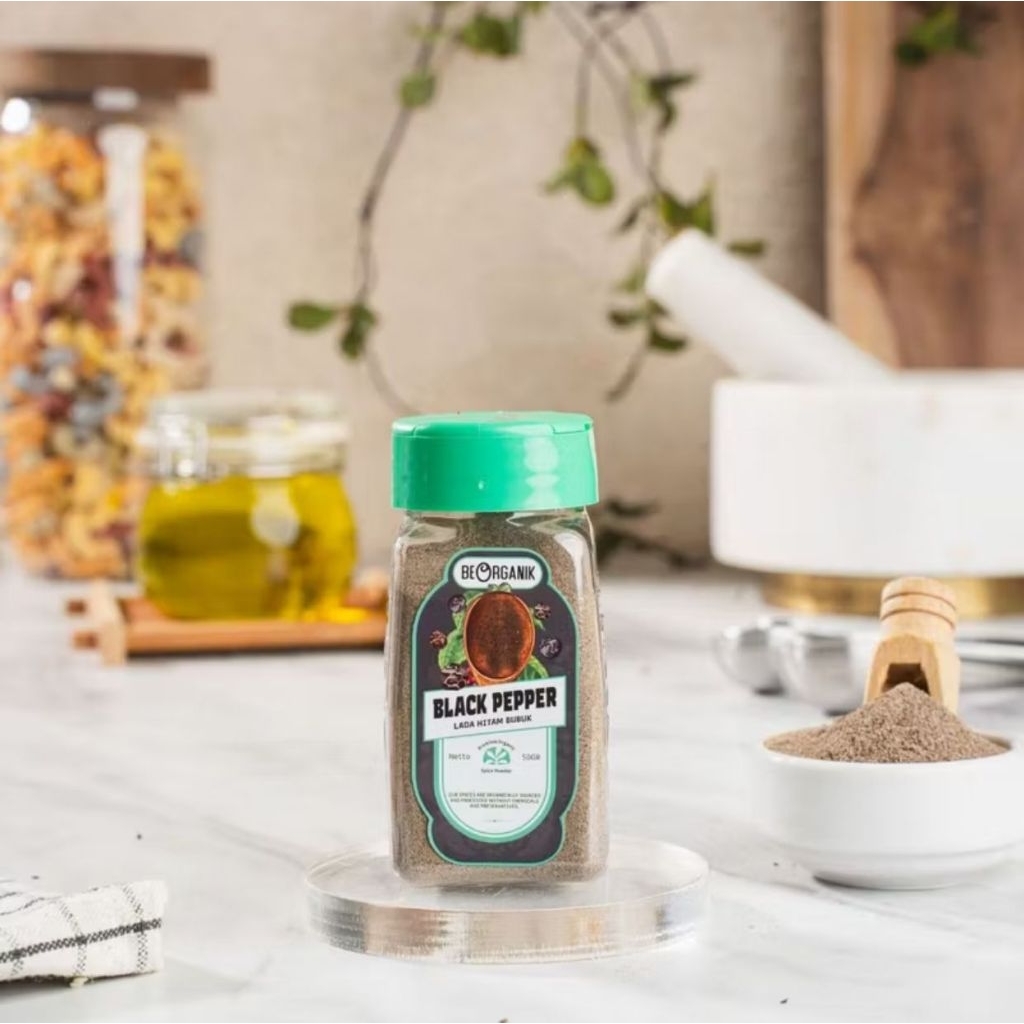 

BEORGANIK BLACK PEPPER POWDER - LADA HITAM BUBUK - BUMBU MASAK NON MSG