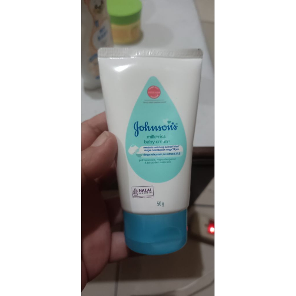 johnsons baby cream milk+rice 50g