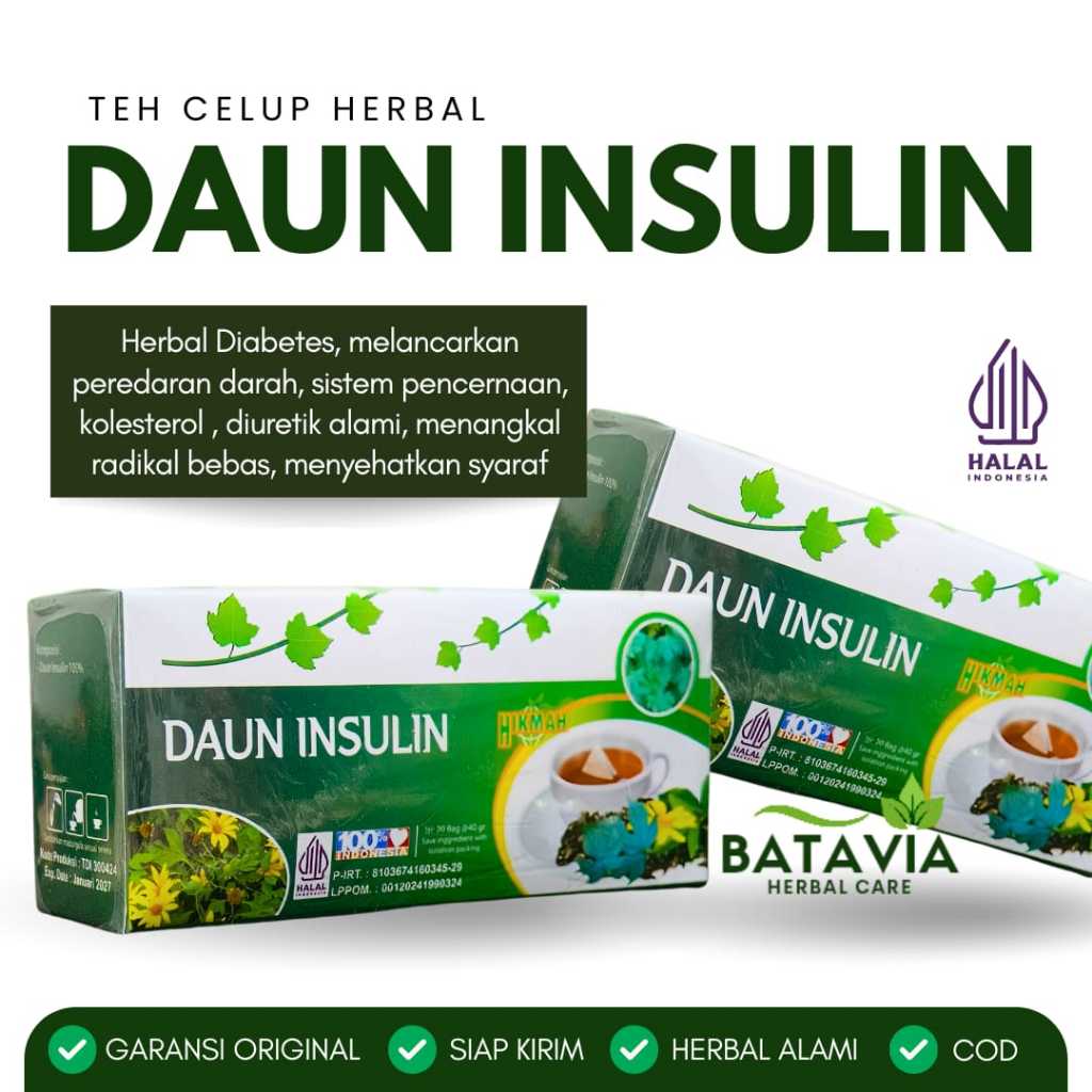 

Teh Celup Daun Insulin Hikmah Teh Herbal