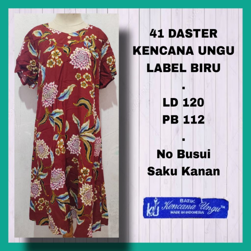 KENCANA UNGU LABEL BIRU - 41 DASTER