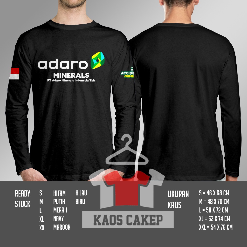 Kaos Adaro MINERALS PT Adaro Minerals Indonesia Lengan Panjang Baju Distro