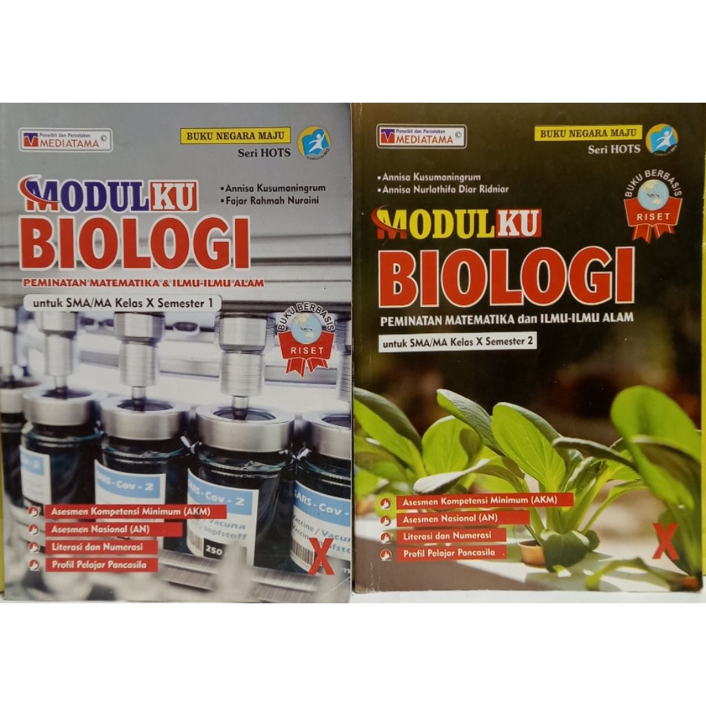 BUKU MODULKU BIOLOGI PEMINATAN MATEMATIKA DAN ILMU-ILMU ALAM UNTUK SMA KELAS 10 SEMESTER 1 DAN SEMES