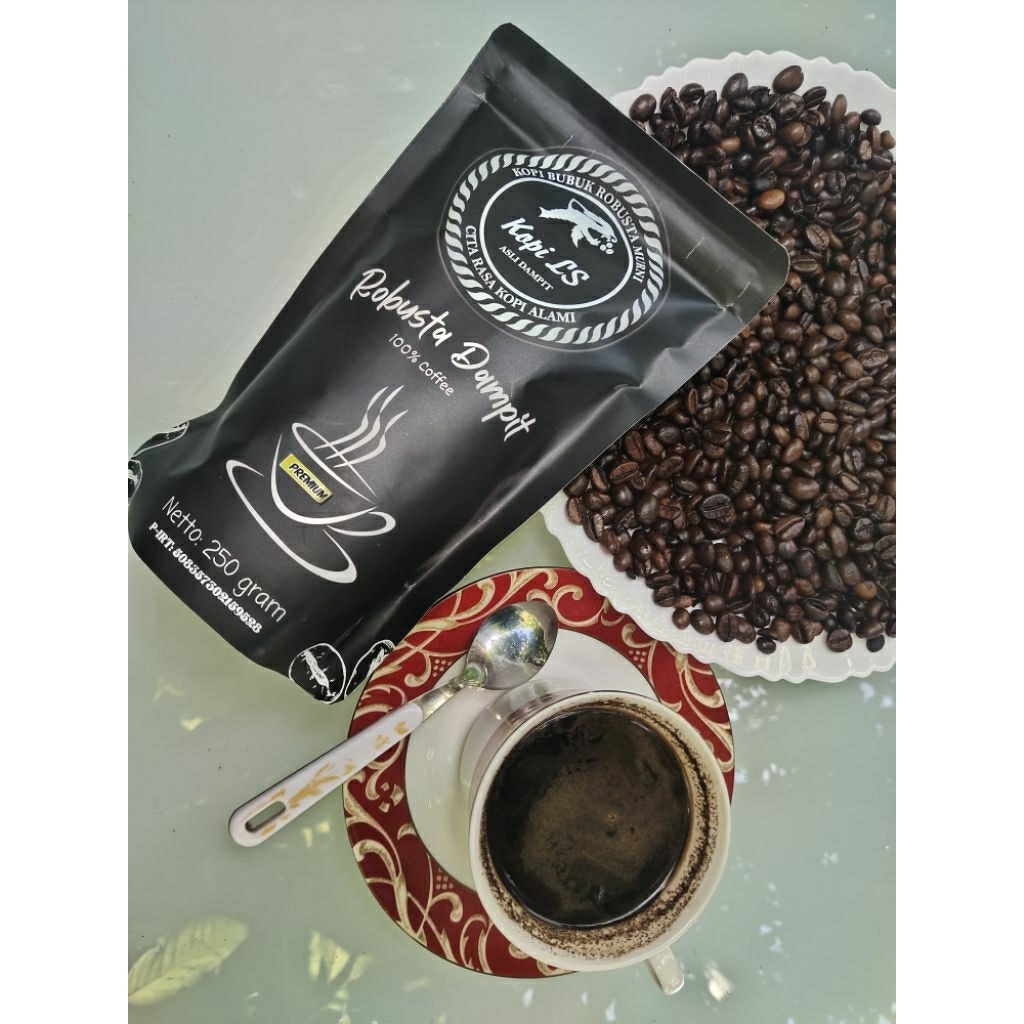 

BUBUK KOPI HITAM SUPER ASLI DAMPIT KOPI LS ROBUSTA