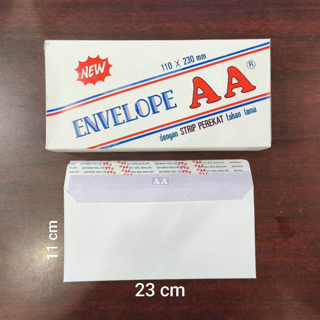 

AA Amplop Putih Panjang No.90 (110 x 230mm) / box