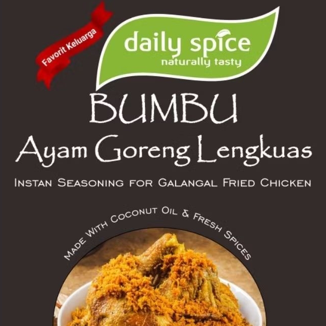 

Bumbu Daily Spice Ayam Goreng Lengkuas Tanpa Pengawet MSG