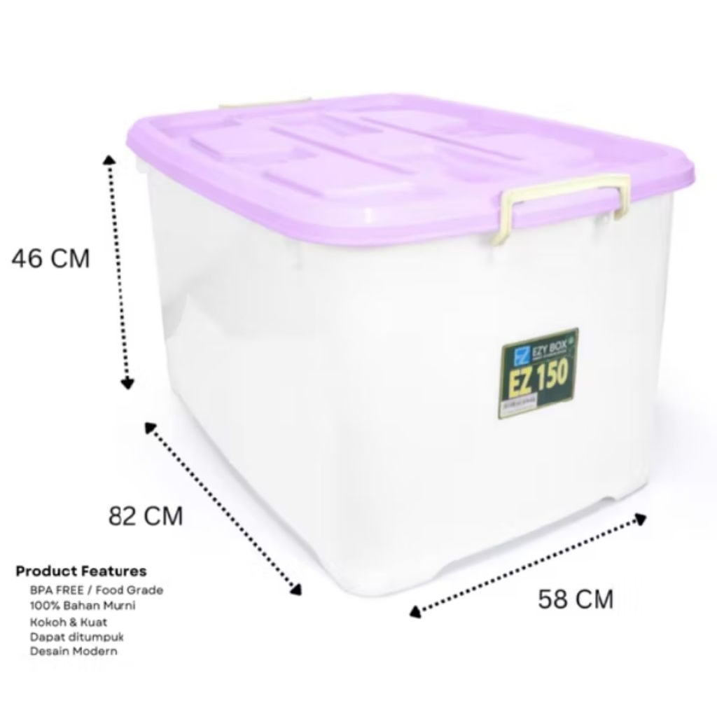 Container Box Plastik Jumbo Besar 150 Liter