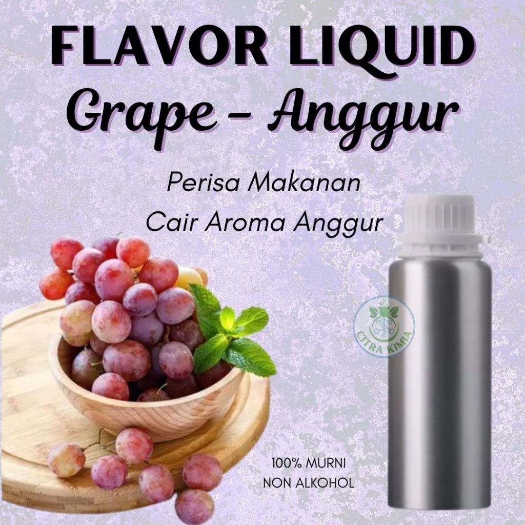

Flavor Liquid Grape / Anggur 100gr - Food Grade Perisa Makanan Minuman Buah Anggur Murni