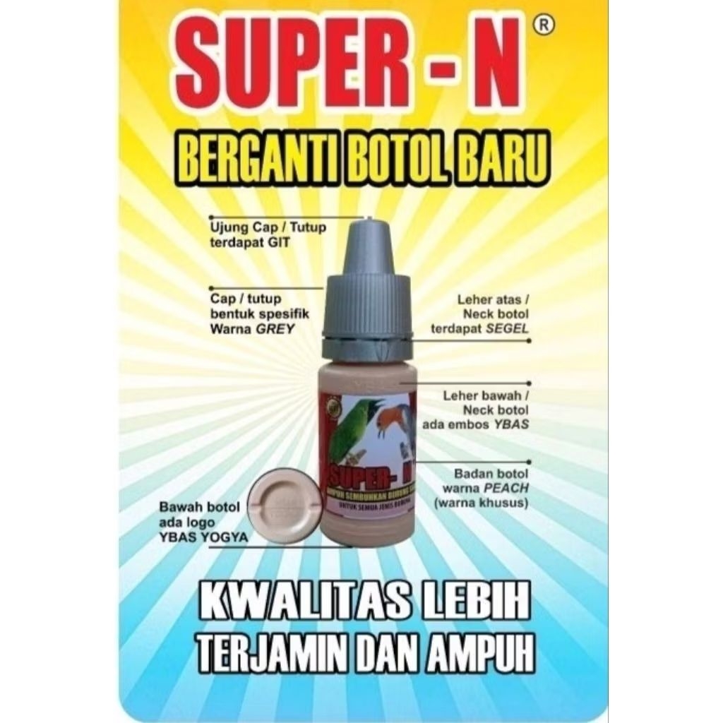 VITAMIN BURUNG SUPER N SEMUA BURUNG