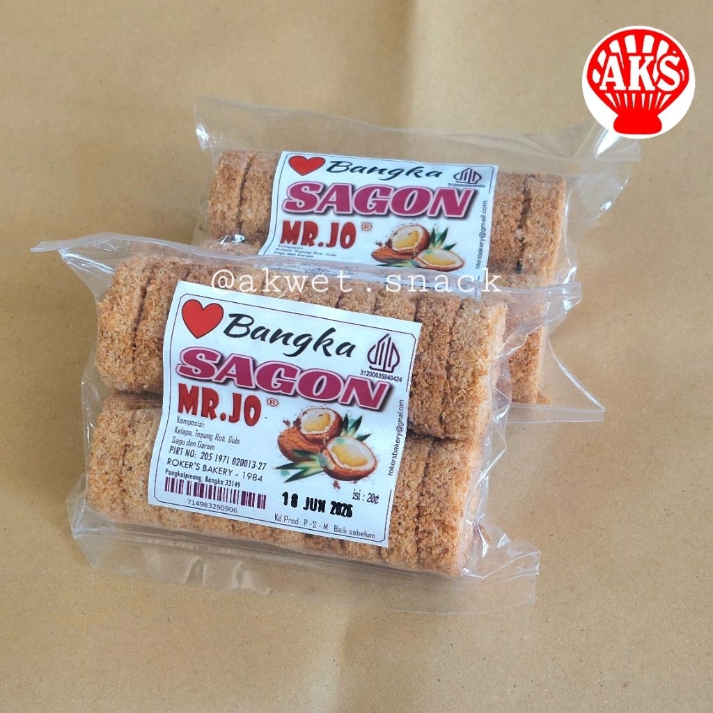 

Akwet Snack | Kue Sagon Cap Mr.Jo Makanan Khas Bangka