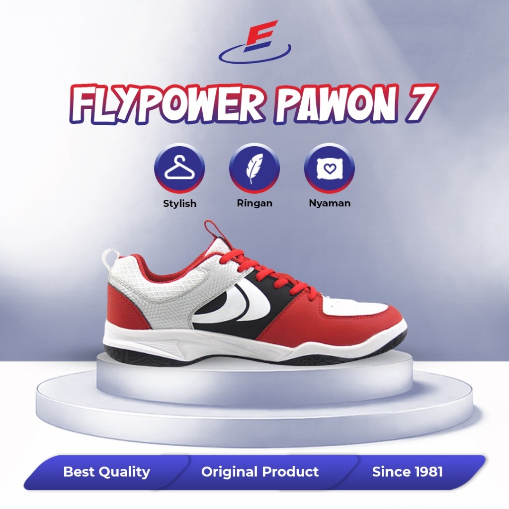 Sepatu Badminton Flypower Pawon 7 / Pawon 07 Sepatu Olahraga / Bulutangkis
