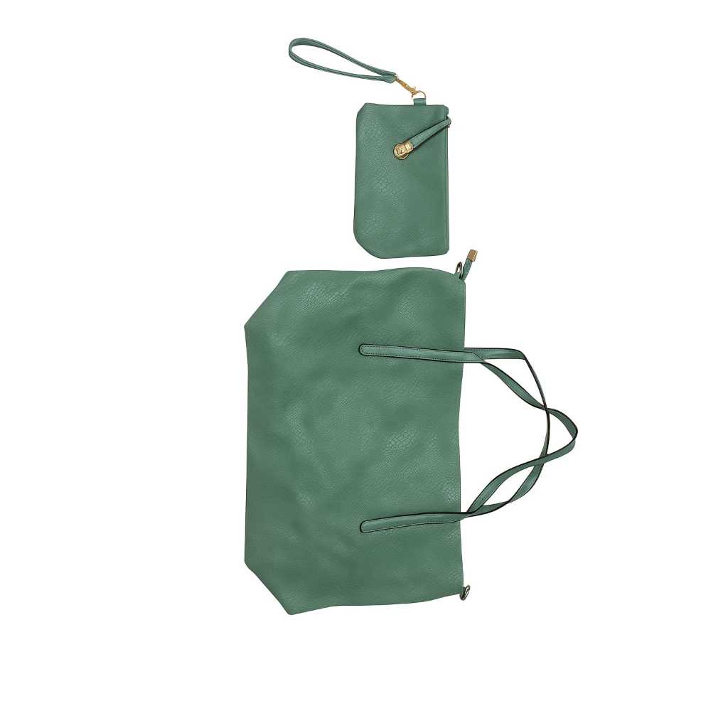 duomo - TOTE BAG 2IN1 MOTIF KULIT ULAR UKURAN BESAR