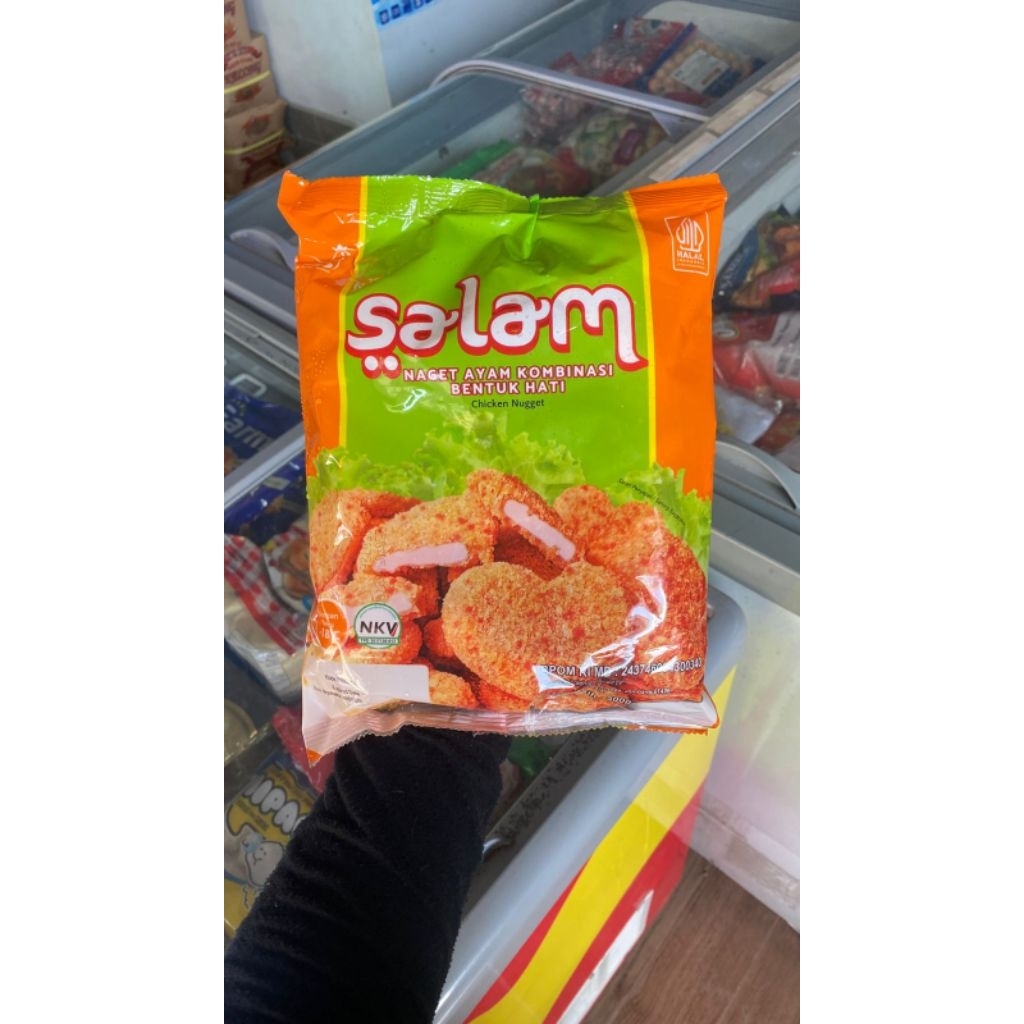 

Salam Naget Hati 500g Frozen food cik ntik Jambi cemilan jajanan seblak korea jepang
