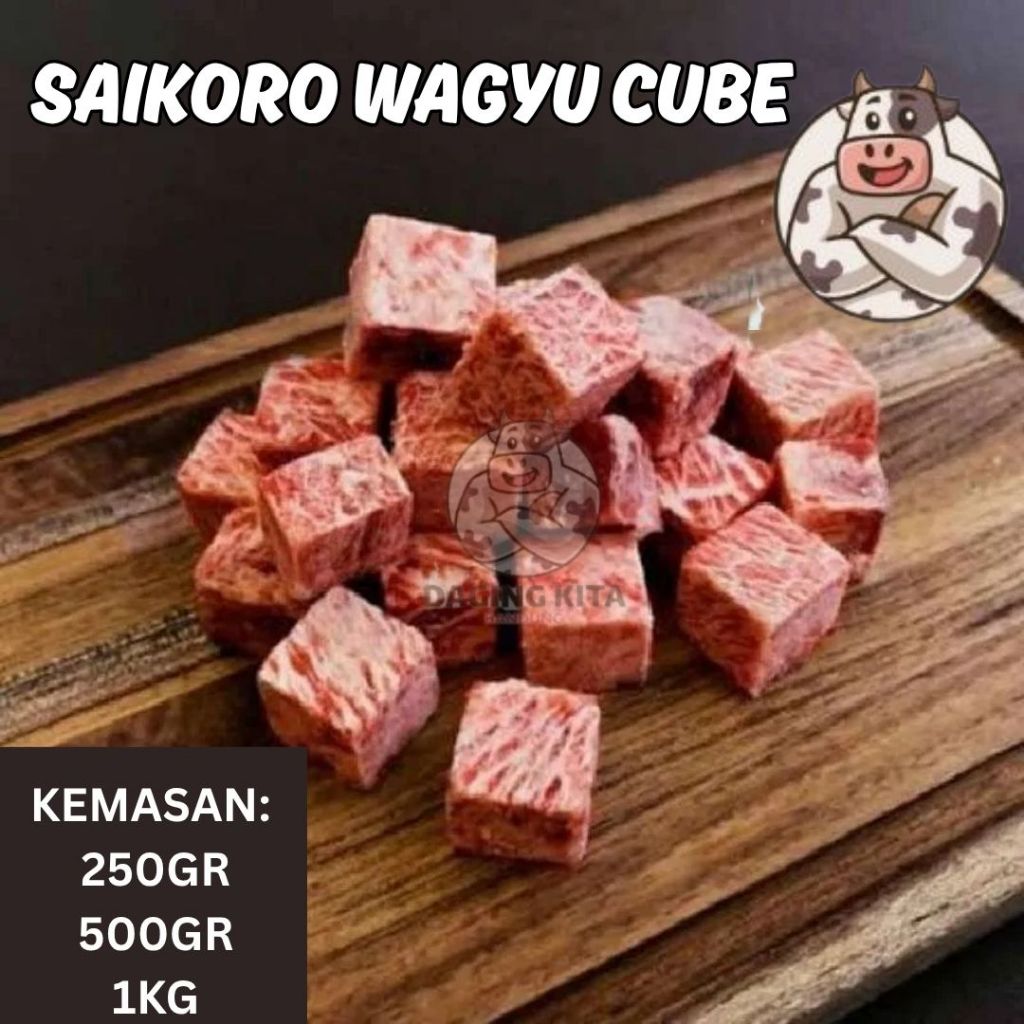 

WAGYU SAIKORO/ WAGYU BEEF CUBE TERMURAH DI BANDUNG 250GR/500GR/1KG FRESH DAN HALAL