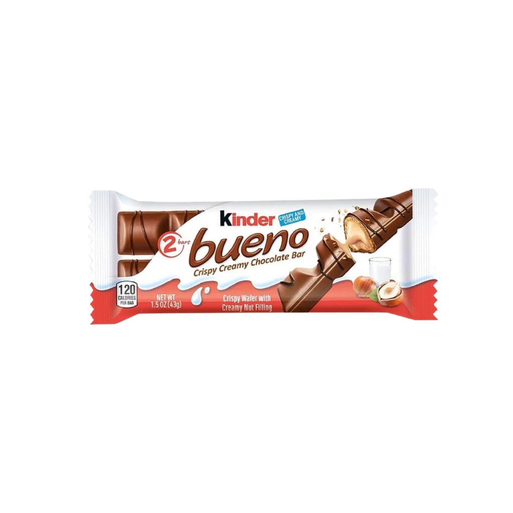 

Kinder Bueno Wafer Chocolate 43g || Delicious Kinder Treat || 1PCS