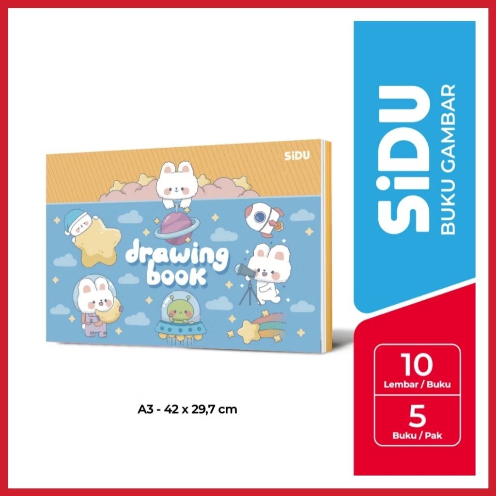 

BUKU GAMBAR SIDU A3 1 PACK / BUKU MENGGAMBAR A3 SIDU