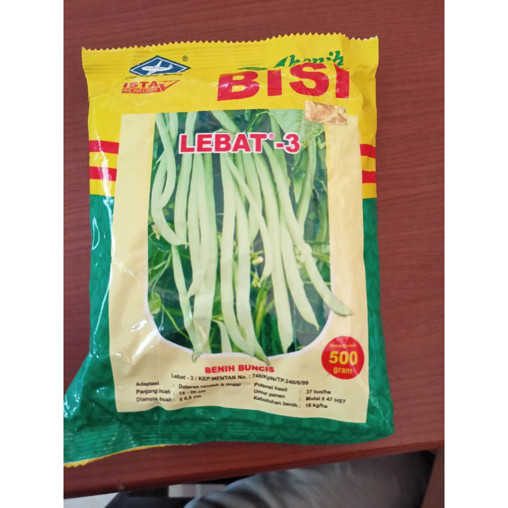 Benih Buncis Lebat 3 Original PT Bisi..500gr