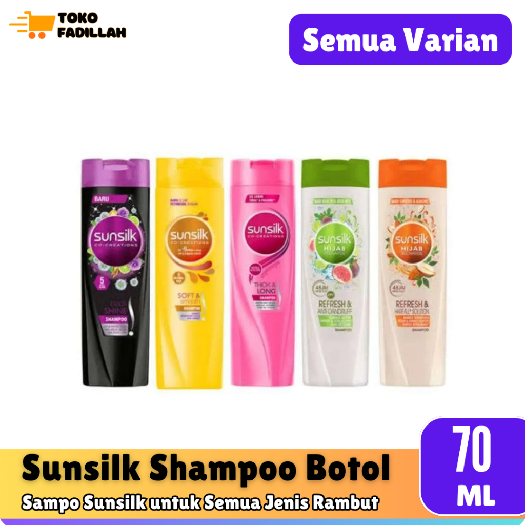 Sunsilk Shampo Botol Kecil 70ml - Semua Varian