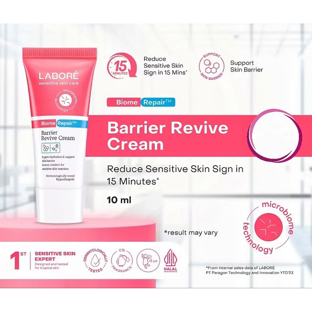 Labore BiomeRepair Barrier Revive Cream Travel Size 10ml - Moisturizer