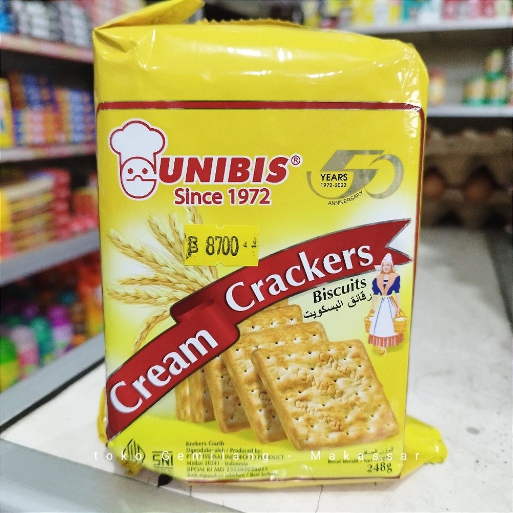 

Unibis cream crackers 248 gr