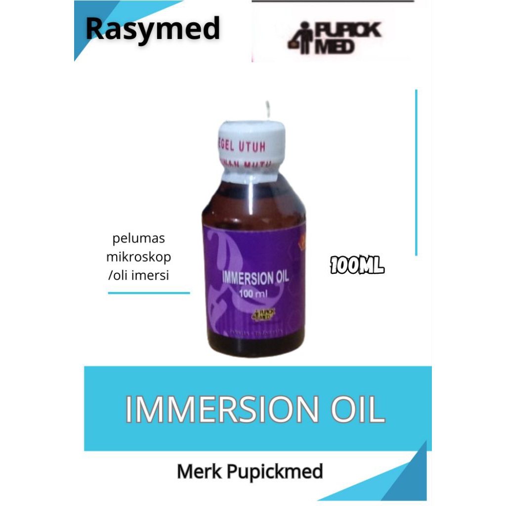 Immersion Oil / Oli Imersi / Pelumas Mikroskop / Minyak Mikroskop 100ml