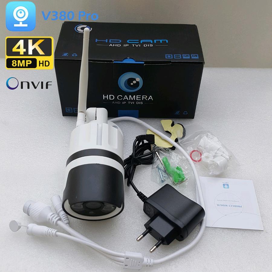 V380 K2 IP Kamera CCTV 8MP outdoor Waterproof IP66 WiFi Kamera support Onvif Infrared light