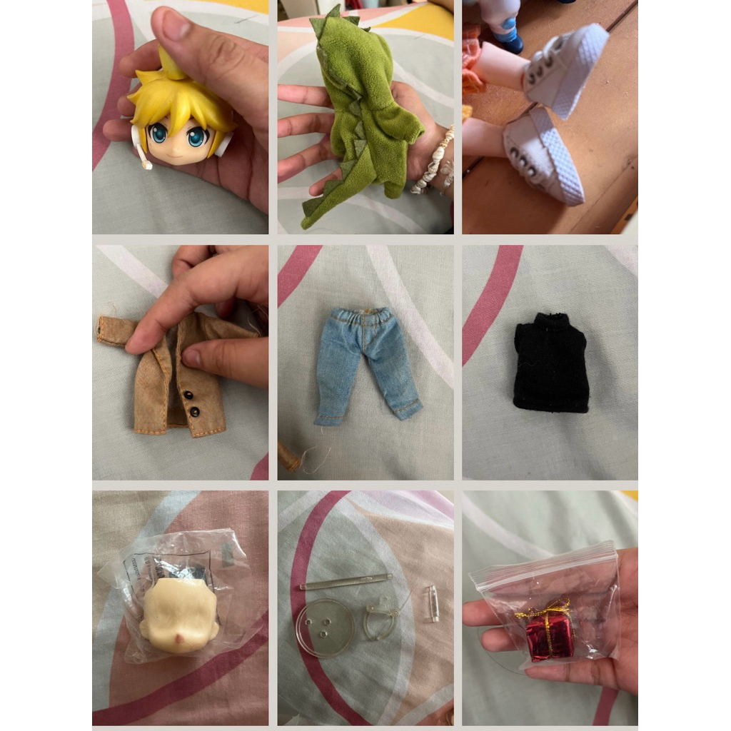 split part nendoroid kagami len,baju nendoroid, aksesoris nendoroid — preloved