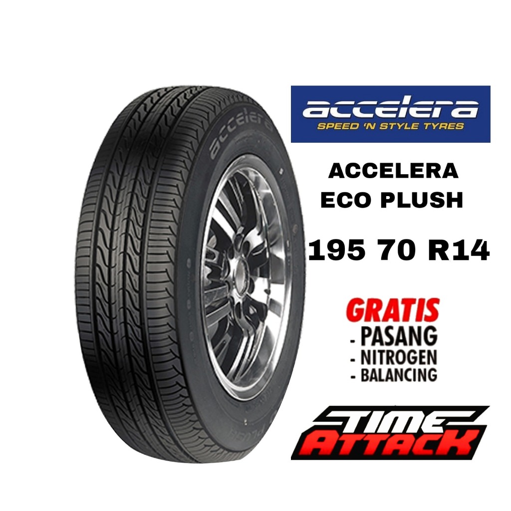 Ban Mobil Tubeless 195 70 Ring 14 Merk Accelera EcoPlush Ban R14 - TIME ATTACK BOGOR