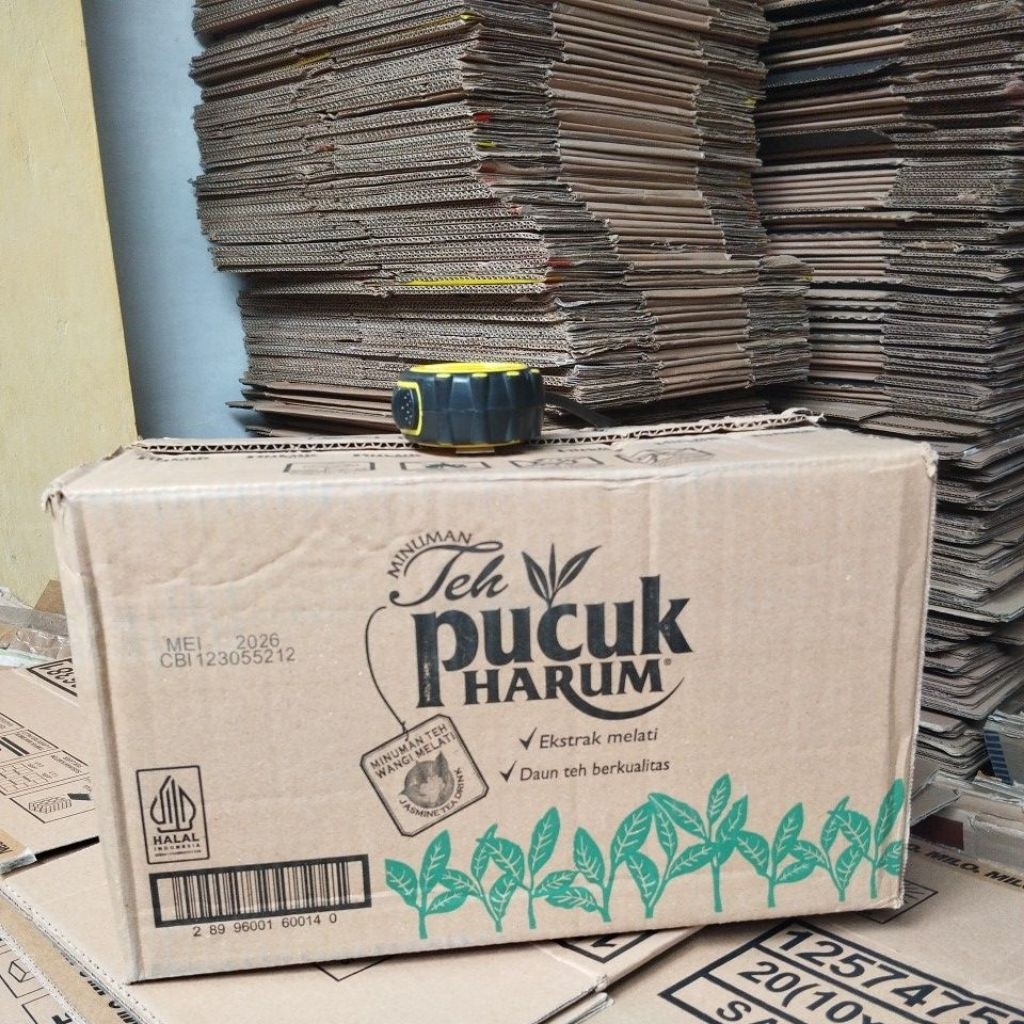 

Kardus bekas teh pucuk 1ply-35x24x21