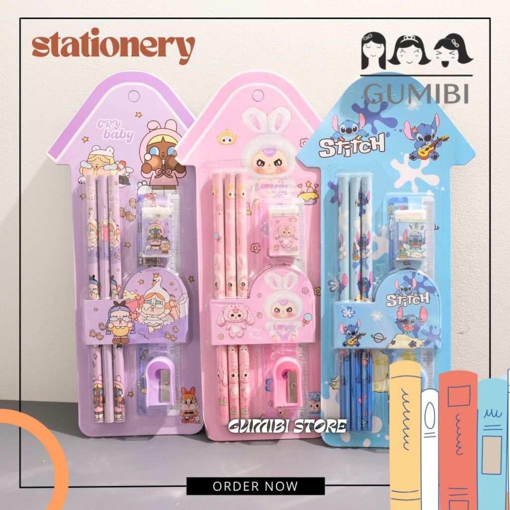 

PAKET XIMI SEGITIGA STITCH BABY THREE CRY BABY PAKET ALAT TUULIS PENSIL PENGHAPUS RAUTAN set alat tulis lengkap karakter anak lucu termurah gumibi store
