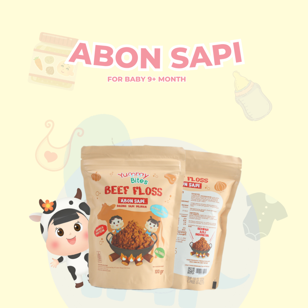 

Yummy Bites Abon Sapi - Abon MPASI Si Kecil - Crunchy - Tanpa Penguat Rasa - Abon 100gr